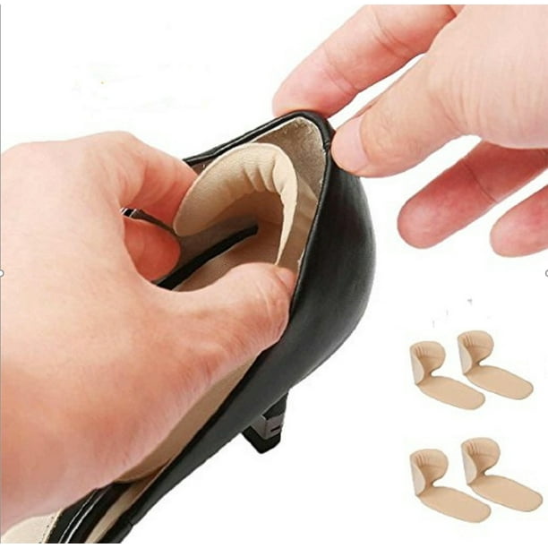 2 Pairs Soft Sponge Heel Cushion Pads Heel Shoe Grips Liner Self