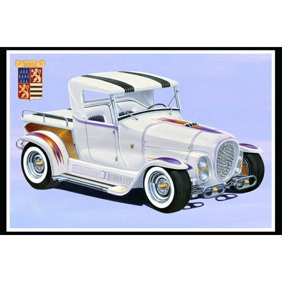 George Barris Ala Kart Pickup Truck, White - AMT AMT1330/12 - 1/25 Scale Plastic Model Kit