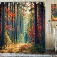 thumbnail image 4 of Rustic Floral Flannel Bath Mats Rugs, Farmhouse Teal Flowers Old Brown Wooden Plank Country Bathroom Mat, Vintage Fashion Bathroom Rug 16X48IN, 4 of 5