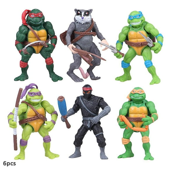 Home Decor 6pcs/set Teenage Mutant Ninja Turtles Action Figures Toys Set Collectible Dolls Gifts For teenager Adults U-HAPDEN