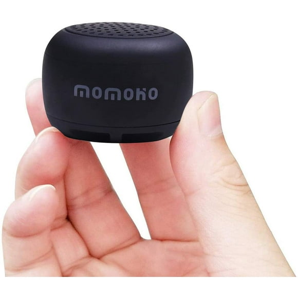 Altavoz Bluetooth Mini Más Pequeño MOMOHO BTS0011 Altavoz Pequeño inalámbrico portátil recargable compatible con iPhone Samsung Negro