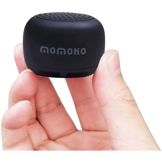 Altavoz Bluetooth Mini Más Pequeño MOMOHO BTS0011 Altavoz Pequeño inalámbrico portátil recargable compatible con iPhone Samsung Negro