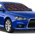 thumbnail image 5 of Kdxio Golden Snake And Purple Rose Print Windshield Sun Shade,UV Rays and Sun Heat Protection,Sunshade for Car Windshield,Car Shade Front Windshield - Medium, 5 of 6