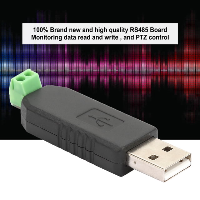 Adaptador Convertidor USB a RS485 Spptty Módulo 2Pcs CH340 para Win8/Win7/Linux/XP/Vista Convertidor serial USB Negro
