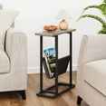 thumbnail image 2 of Danolapsi Small Narrow Side Table for Small Spaces,Slim End Table Magazine Table Nighstand with Storage Holder,Rectangular Couch Bedside Table for Living Room, Bedroom & Office, 2 of 9
