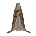 thumbnail image 7 of Honeii Leopard Print Poncho Cape, Cloak Coat, Snuggly Hooded Wearable Blanket, Hooded Cape For Teenagers,Halloween Costumes-Medium, 7 of 7