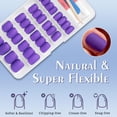 thumbnail image 3 of Set de 120 uñas postizas cortas cuadradas mate Bellelfin Purple, 3 of 7