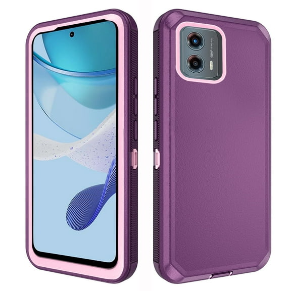 Asuwish Compatible with Motorola Moto G 5G 2023 Phone Case Hybrid Rugged Shockproof Hard Protective Drop Proof Full Body Heavy Duty Mobile Cell Cover for G5G 5 G G5 Women Men Purple