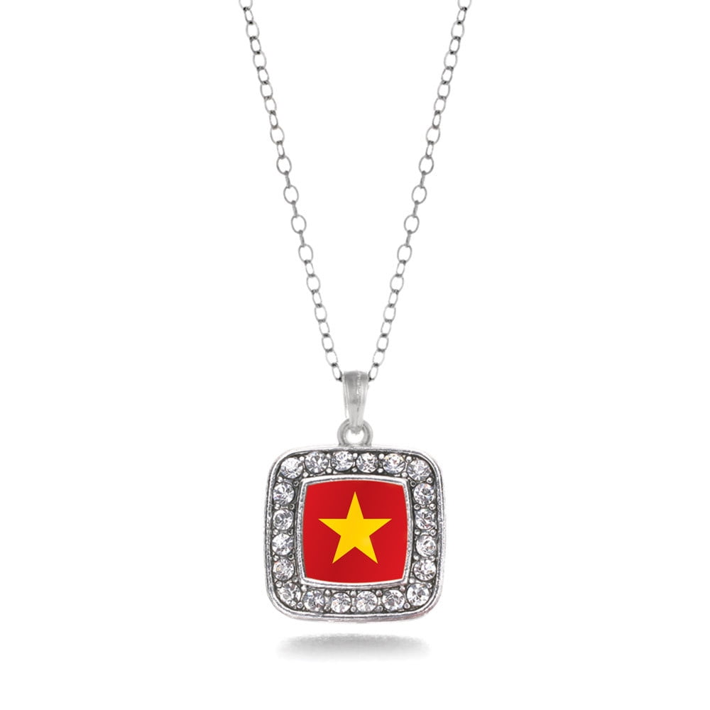 Vietnam Flag Classic Charm Necklace
