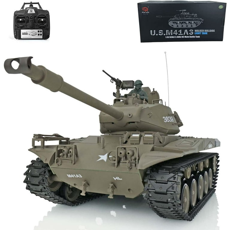 Henglong 1/16 Walker Bulldog RC Tank Model Radio Control, Shoots