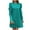 Sky Blue, variant on WCMZJ Women's 2024 Casual Long Puff Sleeve Dresses Crew Neck Ruffle Aline Short Mini Dress Casual Business Office Tunic Dress Pink XXL