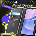 thumbnail image 3 of JETech Wallet Case for Samsung Galaxy A15 5G / 4G 6.5-Inch, Shockproof PU Leather Magnetic Flip Cover with Card Holder, Stand Feature and Full Camera Protection (Black), 3 of 6