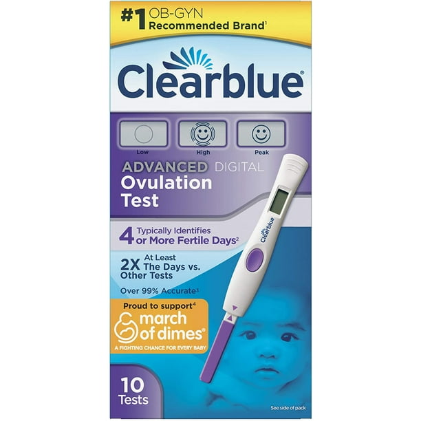 Clearblue Advanced Digital Ovulation Test10 ovulation tests Walmart