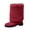 Wine Boots, variant on hopeusnice Round Toe Faux Fur Lined Mid Calf Snow Boots Women Suede Warm Boots for Winter Black 36