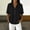*Black, variant on ClodeEU Women's Linen Blend Short Sleeve Button Down Shirt, Casual Loose Fit Blouse Army Green,Women's Plus L