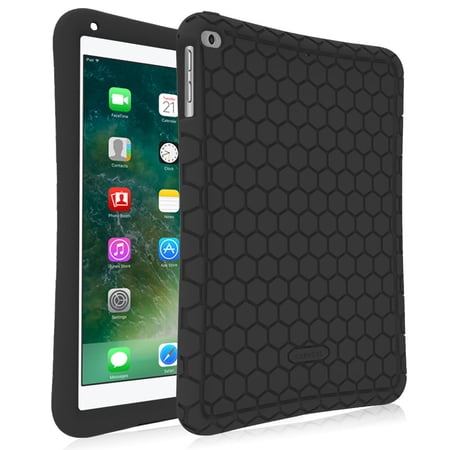 For iPad 9.7" iPad Air 2 Case Kids Friend Anti-Slip Shockproof Silicone Cover