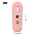 thumbnail image 4 of Mist Humidifier Handheld Facial Nebulizer Water Spray Machine Moisturizing Diffuser Steamer Skin Sprayer Personal Care Household Light Pink, 4 of 7