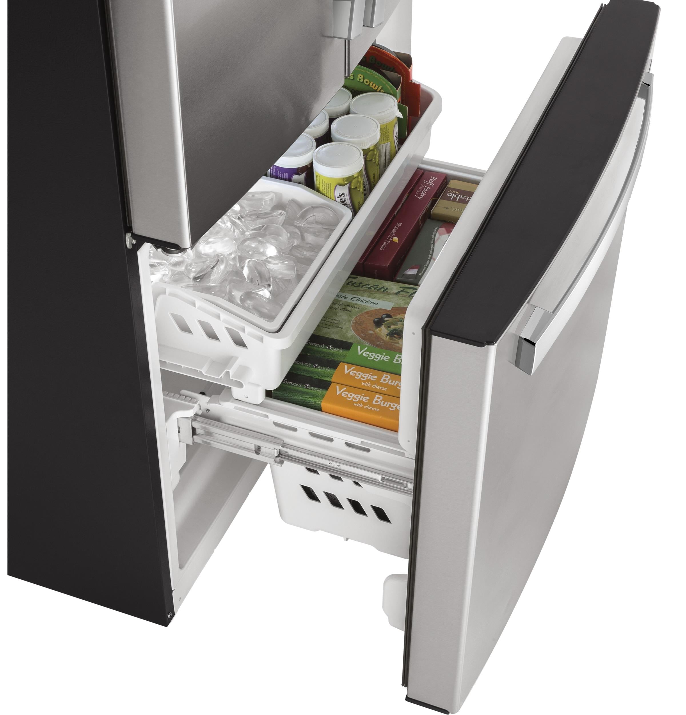 GE GWE19JYLFS 18.6 Cu. Ft. Stainless French Door Counter-Depth Refrigerator