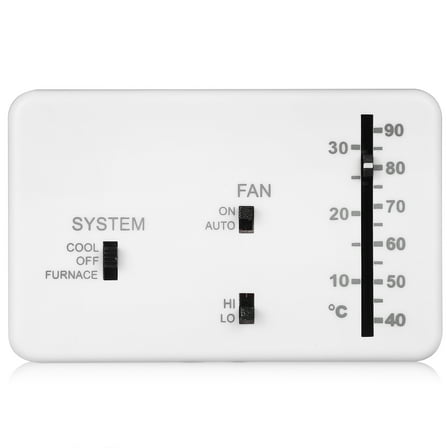 Homoyoyo RV Thermostat Replacement Set for Vehicle Cooling System, ABS White, Easy to Install and Operate, Car Part