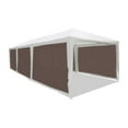 thumbnail image 4 of (30x30)(Brown) HD Mesh Tarp Net Sun Shade Fence Screen, 4 of 5