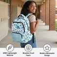 thumbnail image 6 of Pzuqiu Blue Sea Turtle 17 Inches Backpacks Boys Boys Schoolbags Bookbags with Adjustable Shoulder Strap Large Capacity Daypack for Outdoor Camping Hiking Rucksack Breathable, 6 of 7