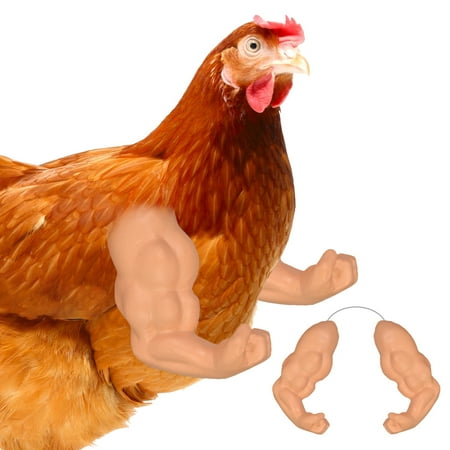 

1 Pair of Chicken Arms Toy Silicone Chicken Arm Props BPA-free Detachable Hulk Arms Adjustable Chicken Arm Decoration Cosplay Costume