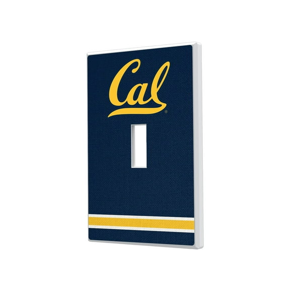 Cal Bears Stripe Design Single Toggle Light Switch Plate