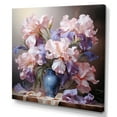 thumbnail image 2 of Designart "Pink Purple Irises love expression III" Floral Wall Decor, 2 of 5