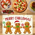 thumbnail image 2 of Jbralid Christmas Gingerbread Men Placemat Set of 6 for Home Kitchen Table Decor 12x18 inch, 2 of 5
