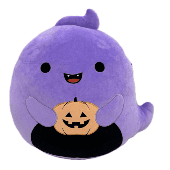 Squishmallows  8" Jordon the Purple Ghost with Jack o Lantern Plush Stuffed Toy