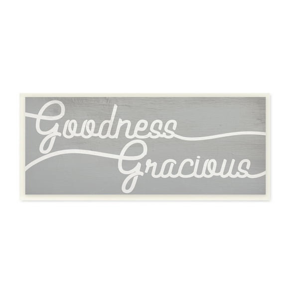 Stupell Industries Goodness Gracious Expression Charming Country Family Phrase Typography Painting Unframed Art Print Wall Art, 7 x 17