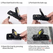 LINKPAL Mouse Trap by C&J Corporation, 6-Pack Reusable Rodent Snap Trap Catcher Killer