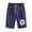 Navy, variant on Runfenguu Womens Shorts, Gym Shorts Women'S Elastic Waist Baseball Printed Drawstring Shorts Shorts