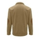 thumbnail image 3 of Blusa y camisa de cuello alto de manga larga para hombre, moda informal, color sólido, deportiva, cuello alto, botones, manga larga, sudadera, blusa, abrigo de poliéster para hombre, 3 of 4