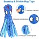 thumbnail image 3 of Pulpo de peluche KEWITY para perros sin relleno con papel arrugado, 3 of 5