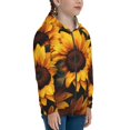 thumbnail image 5 of Kdxio Vibrant Sunflower Blooms Pattern Kids Boys Girls Zip Up Hoodie 3D Printed Hooded Sweatshirt Hoody Coat with Pocket 7-12 Y-Small, 5 of 6