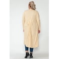 thumbnail image 3 of Women Plus Size Solid Color Knotted Back Cardigan, 3 of 4