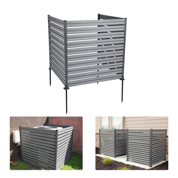 Aoodor Clôture d'Intimité pour Patio 49 Pieds' L x 50 Pieds' H, Clôture pour Climatiseur, 3 Panneaux pour Poubelle et Enceinte d'Équipement de Piscine, Clôture Décorative pour Climatiseur pour Jardin, Cour Arrière, Piscine, Patio