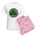 thumbnail image 6 of CafePress - Shamrock And Celtic Knots Pajamas - Women's Short Sleeve Print T-Shirt and Pants Light Cotton Pajama Set, 6 of 7