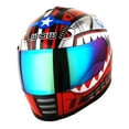 thumbnail image 2 of WOW Motorcycle Full Face Helmet Street Bike BMX MX Youth Kids HKY-B15 Monster Shark Red, 2 of 5
