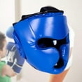 thumbnail image 2 of Casco de boxeo Zulema Protección de mejillas Casco ligero de Taekwondo Mma Sparring Color Azul L, 2 of 8
