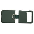 thumbnail image 4 of Funda Para teléfono Galaxy Z Flip 3 Nikou con tacto esmerilado y soporte con presilla Para el dedo color verde, 4 of 15