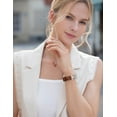 thumbnail image 5 of Wearlizer Leather Band Compatible with Charge 5 Watch Bands for Women, Dressy Slim Leather Strap Replacement Wristband with D-Shape Metal Buckle for Charge 5 Fitness Tracker, 5 of 6