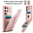 thumbnail image 2 of For Samsung Galaxy S26 Ultra 5G  Premium PU Leather Wristband Holder With Multiple-Card Slots, Flip Wallet Phone Case With Detachable Crossbody,Rose gold,For Galaxy S26 Ultra 5G, 2 of 7