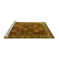 thumbnail image 2 of Ahgly Company Machine Washable Indoor Round Persian Yellow Traditional Area Rugs, 8' Round, 2 of 4