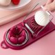 thumbnail image 4 of Accesorios de cocina Cortador de huevos multifuncional Profesional 2 en 1 Alambres de acero inoxidable para el hogar de grado alimenticio (Rosa roja), 4 of 5