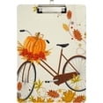 thumbnail image 2 of FMSHPON Bicycle Pumpkin Clipboard Hardboard Wood Nursing Clip Board and Pull for Standard A4 Letter 13x9 inches, 2 of 8
