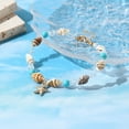 thumbnail image 4 of Hot-Selling Natural Turquoise Bead Bracelet - Nautical Beach-Themed Shell, Crystal Beads, and Starfish Charm Bracelet, 4 of 8