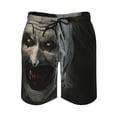 thumbnail image 2 of Terrifier Men's Swim Trunks Board Shorts Drawstring Elastic Waist Quick Dry Swimsuits Beach Shorts with Pockets L, 2 of 8