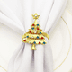 thumbnail image 2 of Anillos para servilletas de árbol de Navidad, juego de 6 anillos para servilletas para decoración de mesa en el hogar, Navidad, Acción de Gracias, vacaciones, dorado Rojo Verde RV011031-00109SDJ, 2 of 5